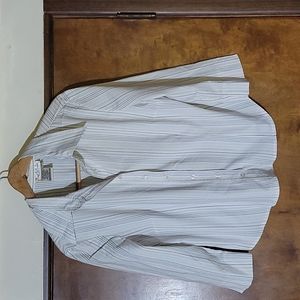 Fred David Stretch Blouse 3/4 Sleeves Size Large